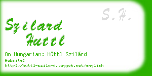 szilard huttl business card